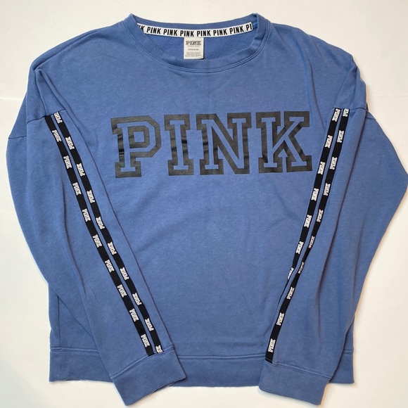 PINK Victoria's Secret Sweaters - Victoria’s Secret Women’s PINK Crewneck Sweatshirt Blue Size Small